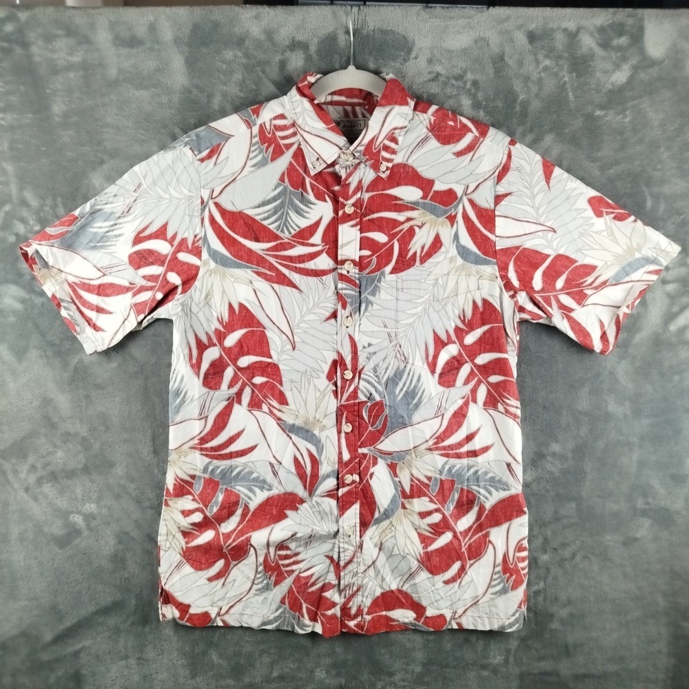 Avanti Hawaiian Shirt Mens Medium‎ Made in Hawaii Floral All Over Print